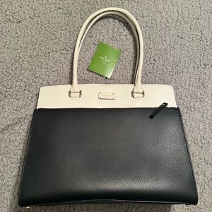 Large Kate Spade Tote Bag - Business Bag - Black and White